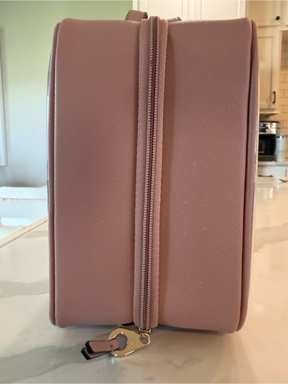 Calpak Clear Cosmetic Case with Blush Trim - Picture 4 of 4